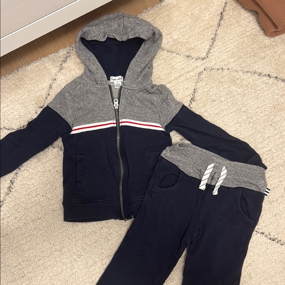 Splendid Blue and Gray sweatsuit